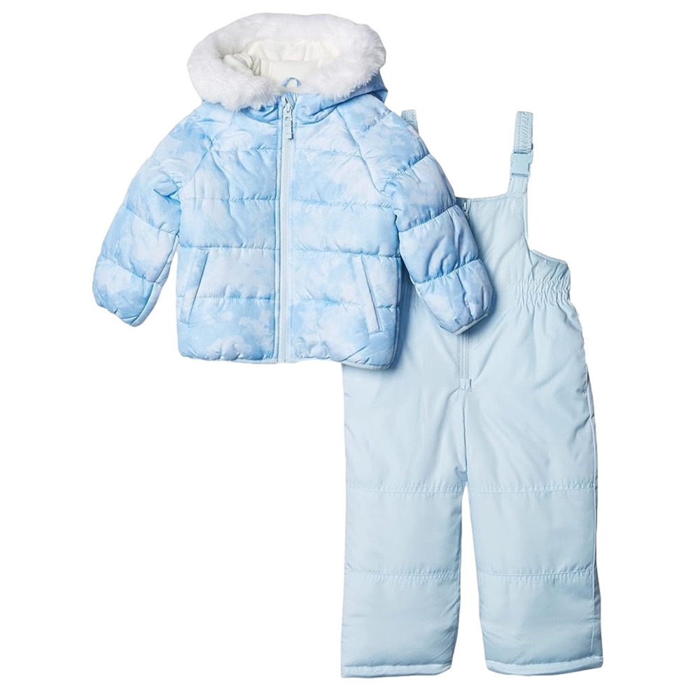 Osh Kosh Girls' Ski Jacket and Snowbib Snowsuit Outfit Set winter coat size 12M